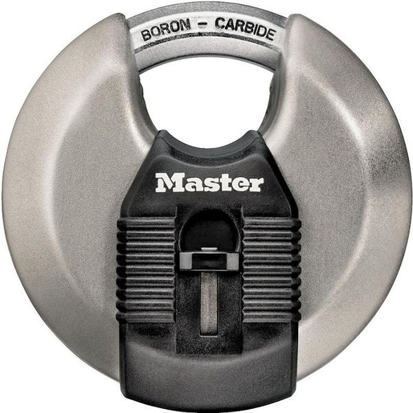 Master Lock Magnum Series Padlock, Keyed Different Key, Shrouded Shackle, 716 in Dia Shackle, 318 in W Body M50XKAD